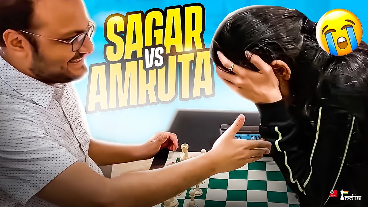When your wife smashes you...almost | Sagar vs Amruta | ChessBase India Chess Club