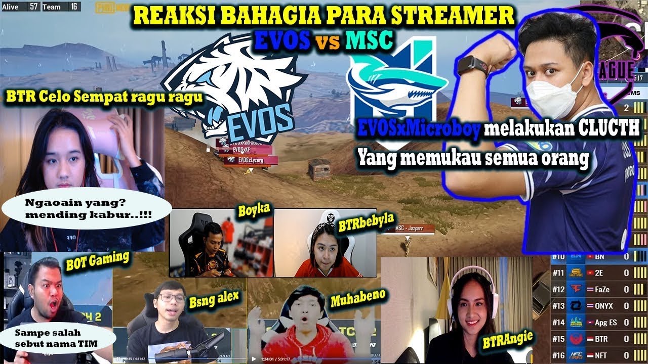 Reaksi Streamer Microboy clutch pemain MS CHONBURI pmpl sea superweekend 2 !!