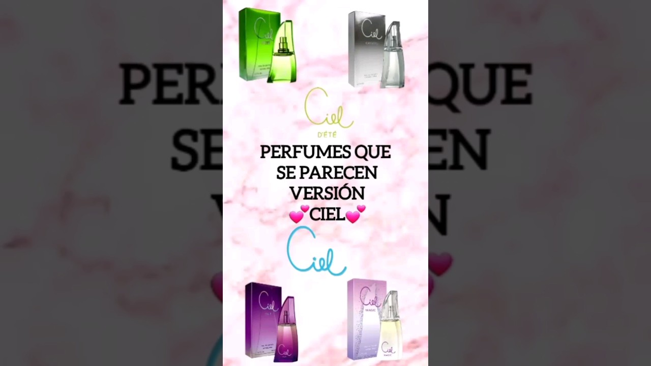 PERFUMES QUE SE PARECEN VERSI&Oacute;N         💕CIEL💕 CANNON ~ Morolove