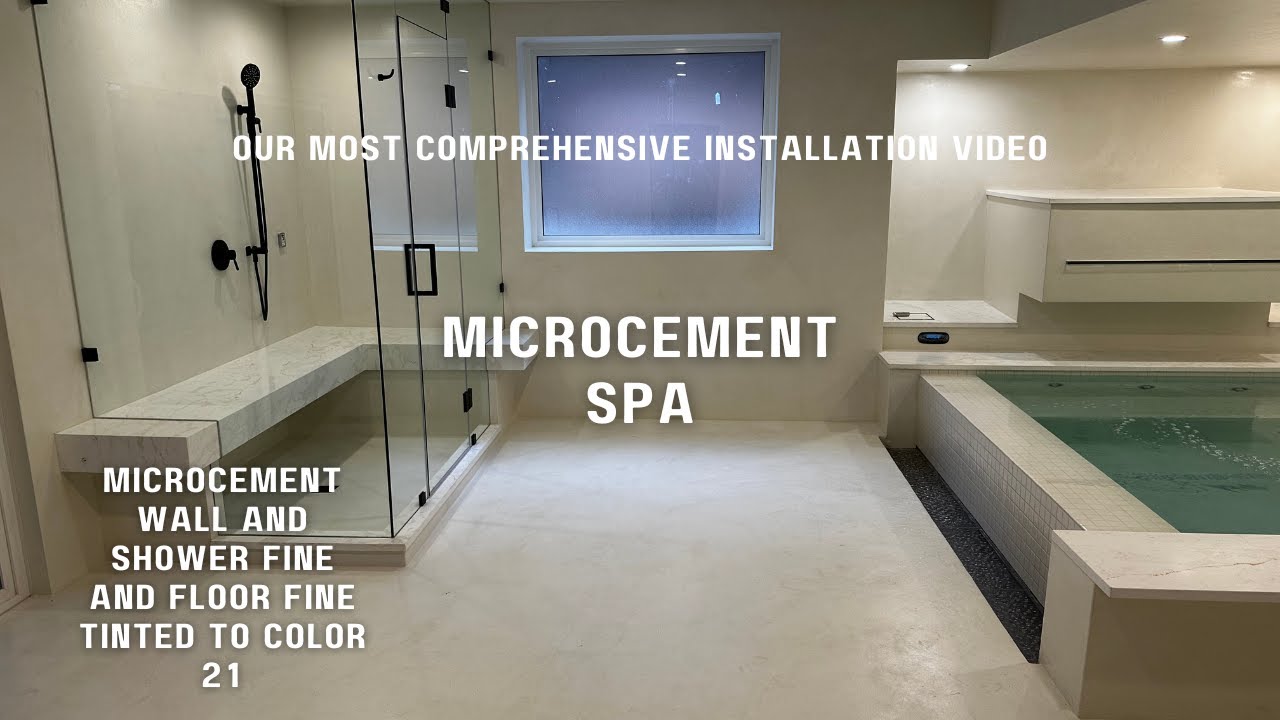 Микроцемент для спа, паровой душевой кабины, полов, стен и потолков — #Microcement How to от 5Sta...