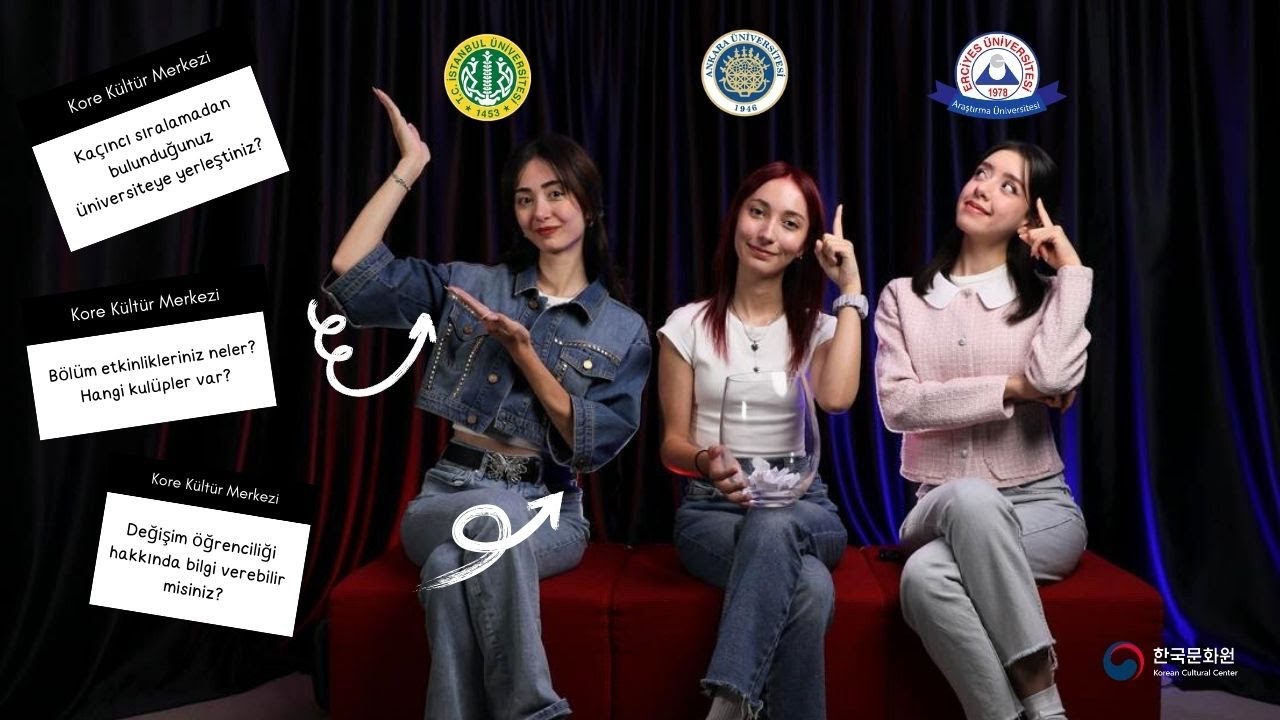 [K-Terview 2024] 3. Bölüm Kore Dili ve Edebiyatı/ İstanbul, Ankara ve Erciyes Üniversitesi hakkında!