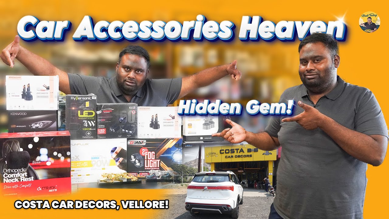 🔉🚘 Best Car Accessories in Vellore - Costa Car Decors | Arcot Road | Full Tour & Review