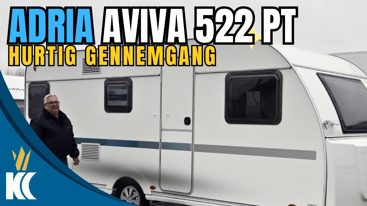 Adria Aviva 522 PT  | HELE familien passer! 3 køjer + dobbeltseng