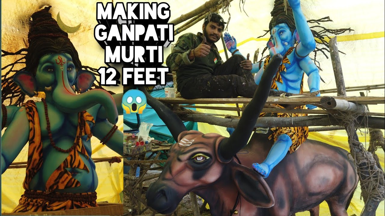 ganesh ji murti workshop vlog || vicky cena art & team ||