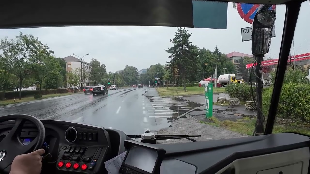 Linia 15 -B-dul Sudului - Traian Grozăvescu (Poșta mare) Timisoara, Romania Karsan electric bus 18m