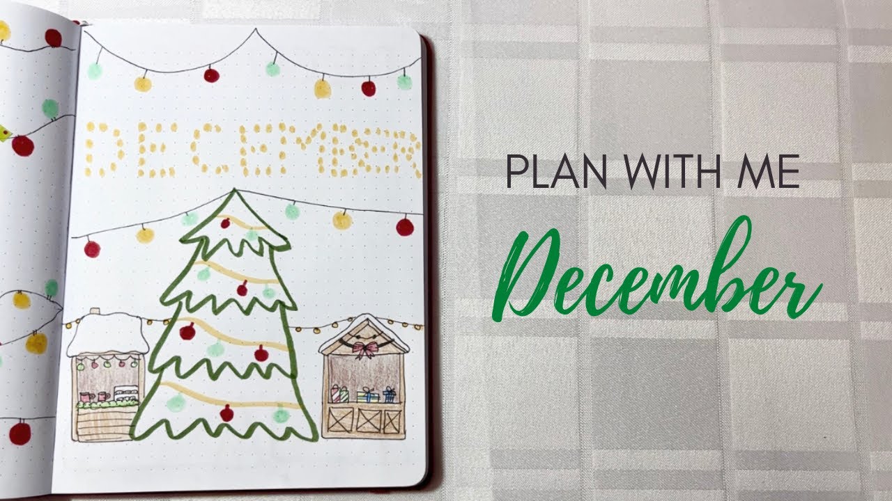 PLAN WITH ME | December 2022 Bullet Journal Set Up - Christmas Theme