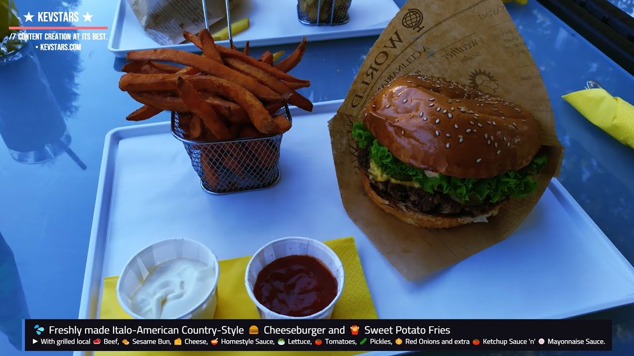 Italo-American Country-Style 🍔 Burgers & 🥤 Drinks | Kev's Tasty Food Splash: 💯% Quality Time 