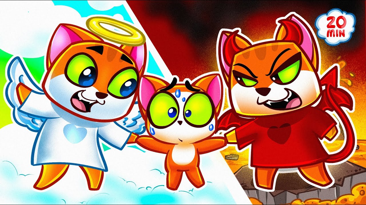 🔥 😈 Demon VS Angel Family 👼🌟 Good Habits for Kids - Stories for Kids