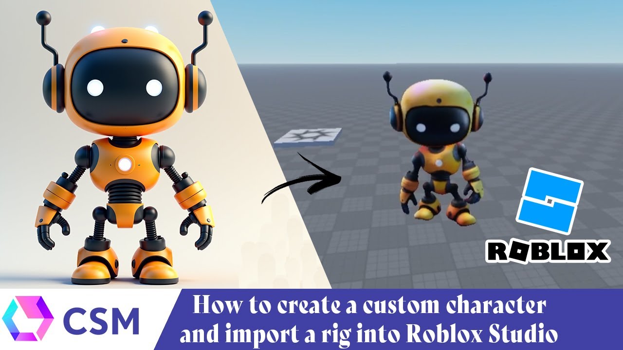 CSM-How to create a custom character and import a rig into Roblox Studio