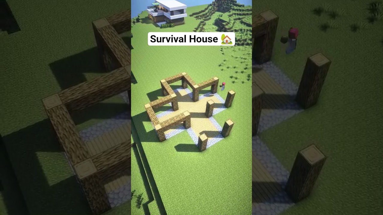 Easy Survival House for Beginners &ndash; Minecraft Build 🏠
