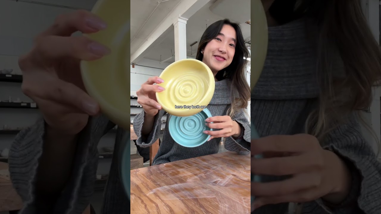 FUNCTIONAL POTTERY REVEAL!! 🤩🐾😩 #pottery #ceramics #hobby #dogfood #functional