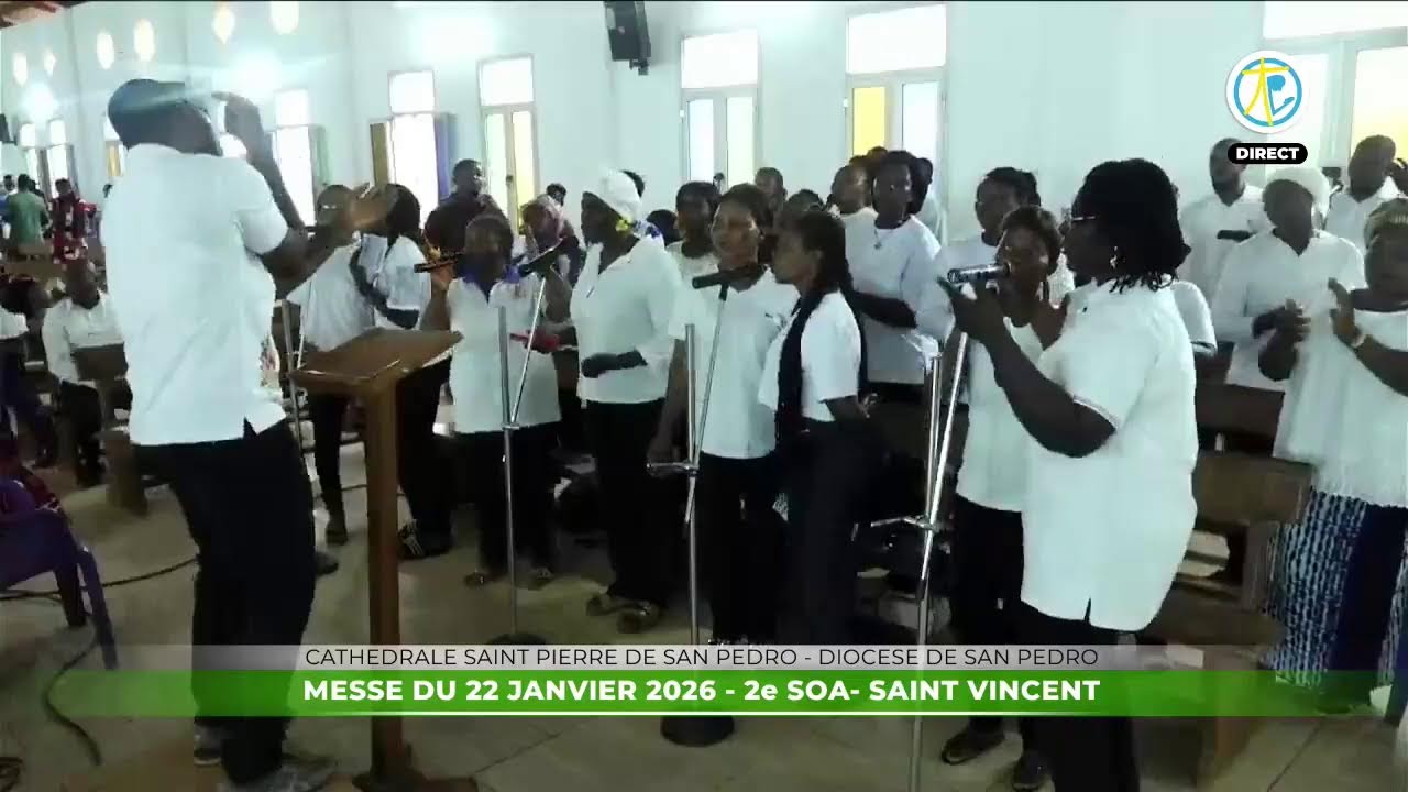 Messe  du 22 janvier 2026 en direct de la Cathédrale Saint Pierre de San Pédro