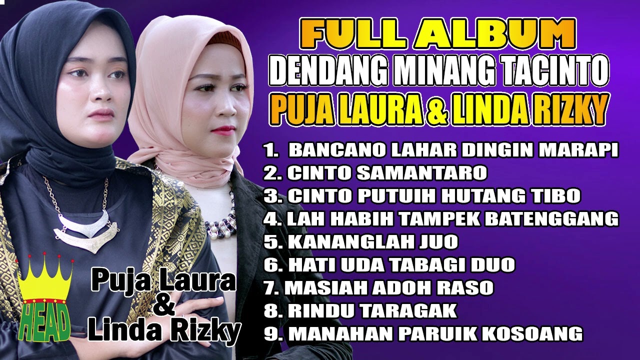 FULL ALBUM - DENDANG MINANG TACINTO - PUJA LAURA & LINDA RIZKY ( official music audio )