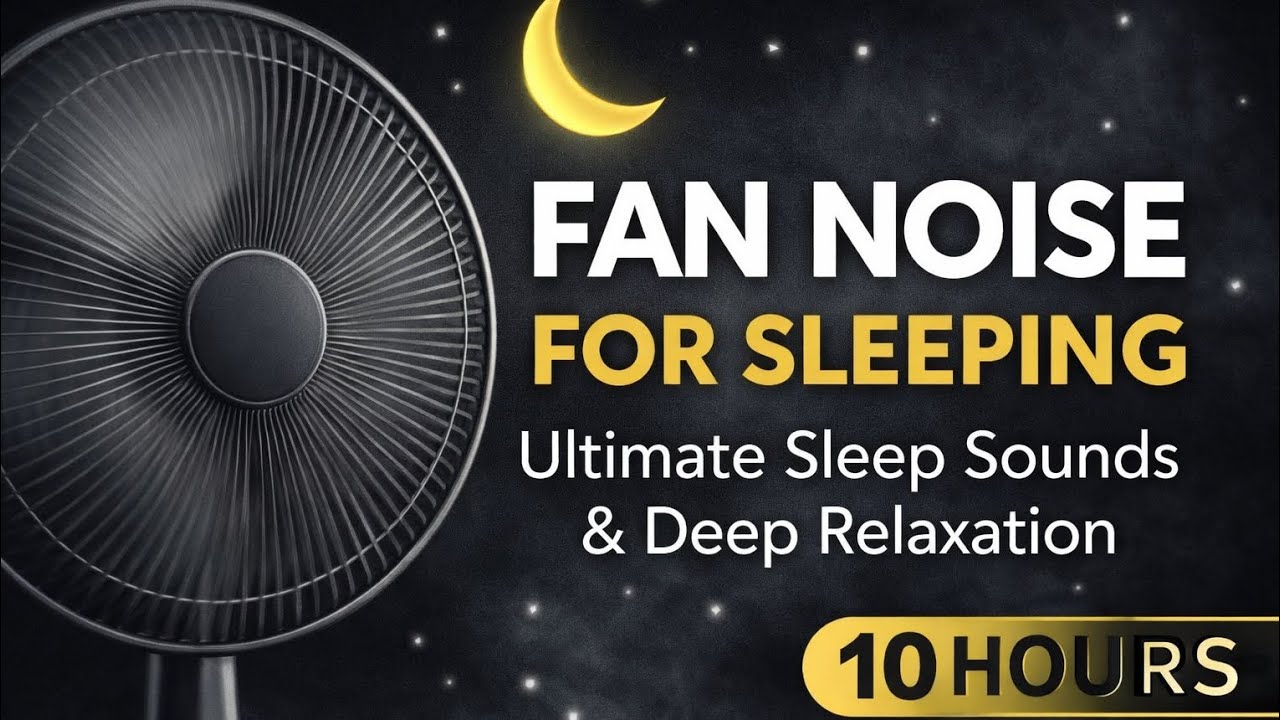 Ultimate Soothing Fan White Noise for Deep Sleep, Study & Relaxation