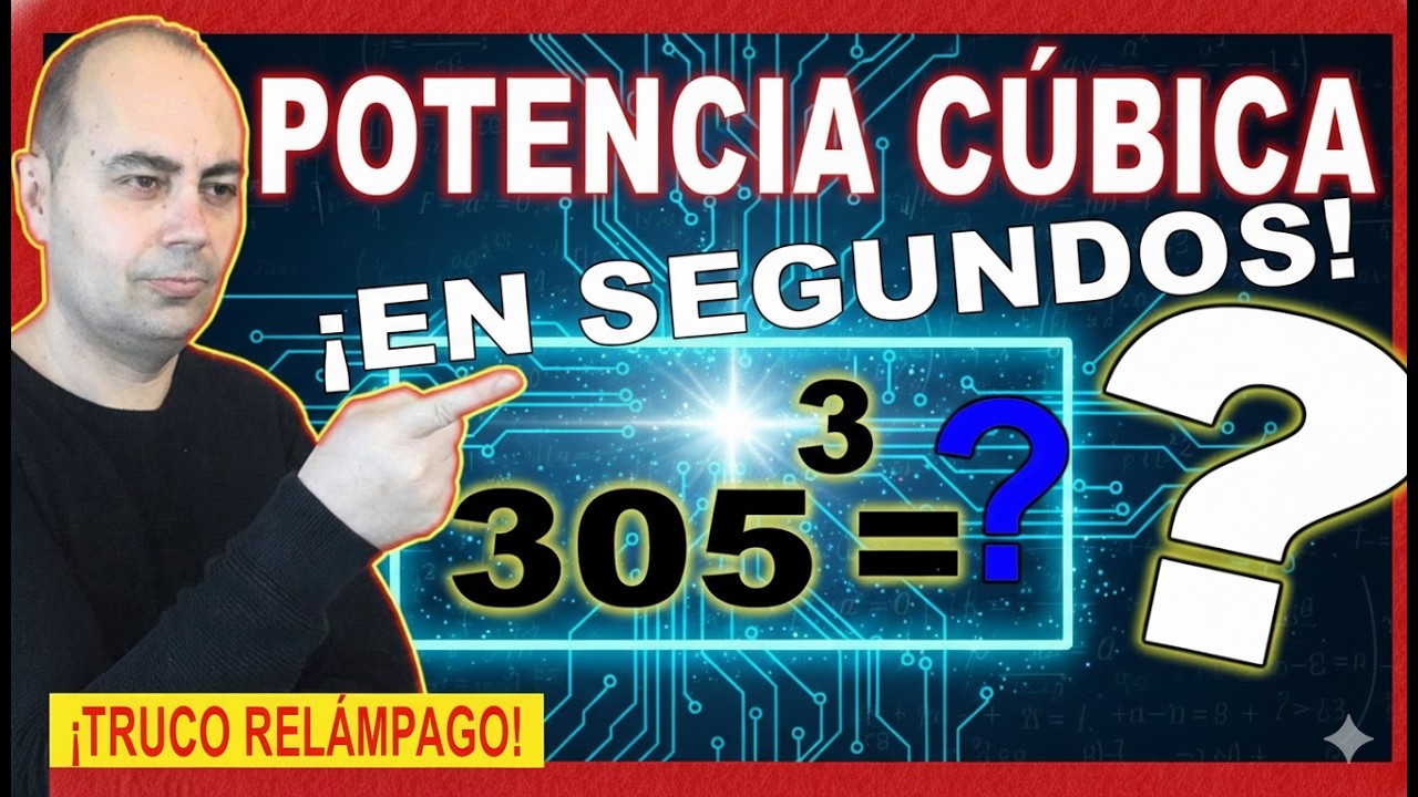 Potencia Cúbica 3 cifras 👍 Técnica Exprés