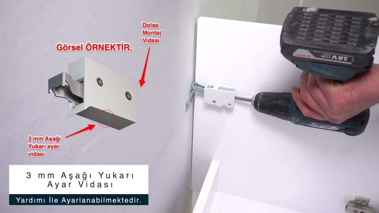 Daset Askı Montaj Elemanı Uygulama