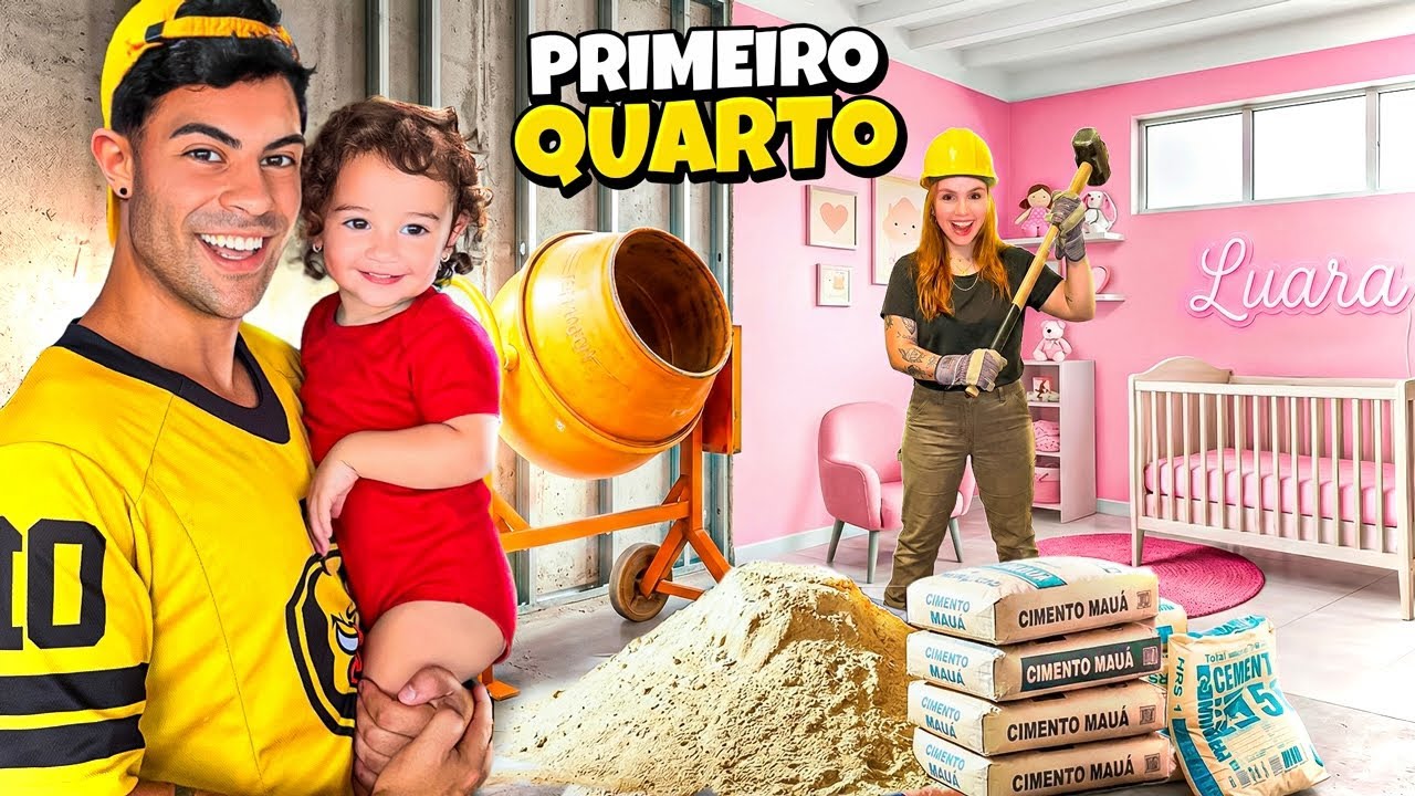 CONSTRUÍMOS O PRIMEIRO QUARTO DA LUARA *emocionante