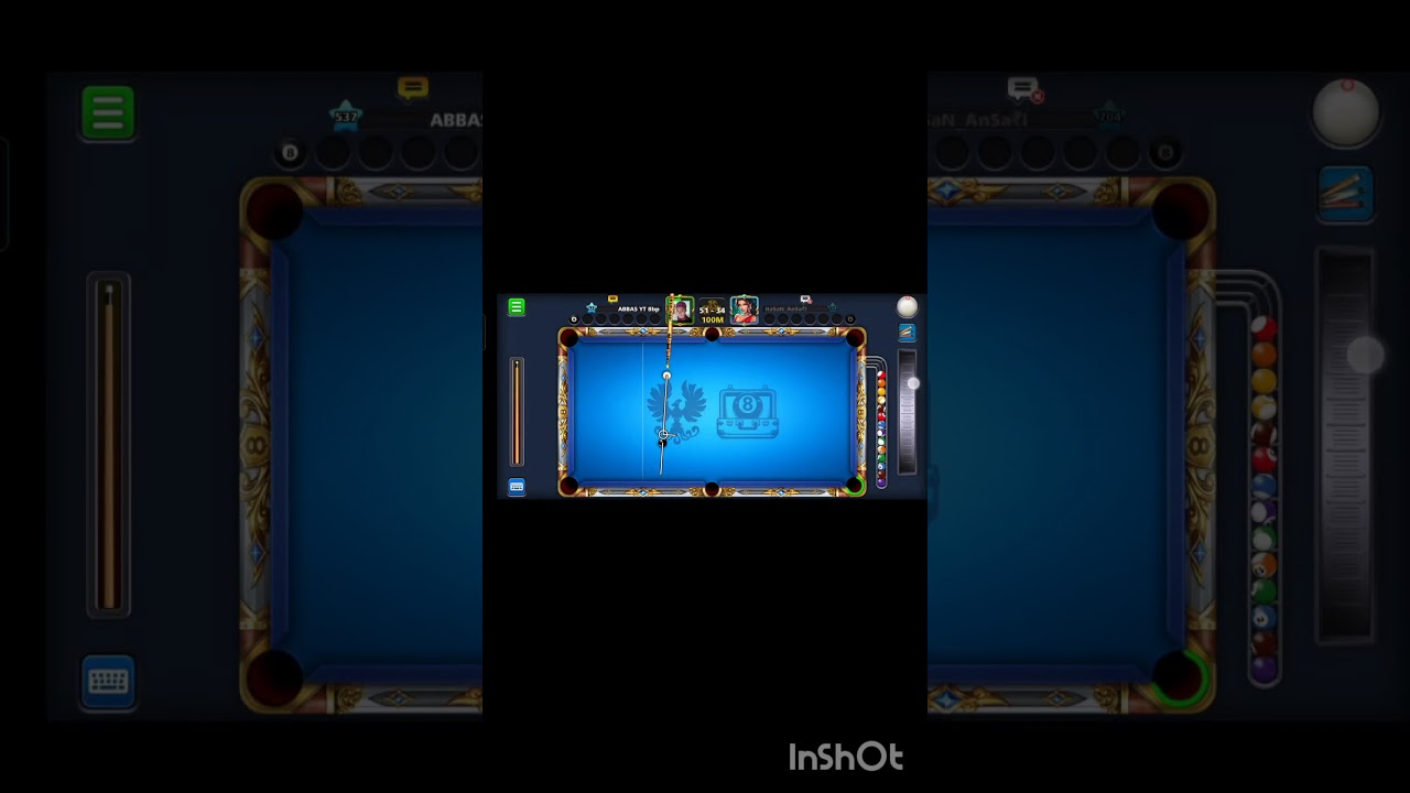 wow 😱 kiss shot amazing New 100 M #8ballpool #shorts #trickshots