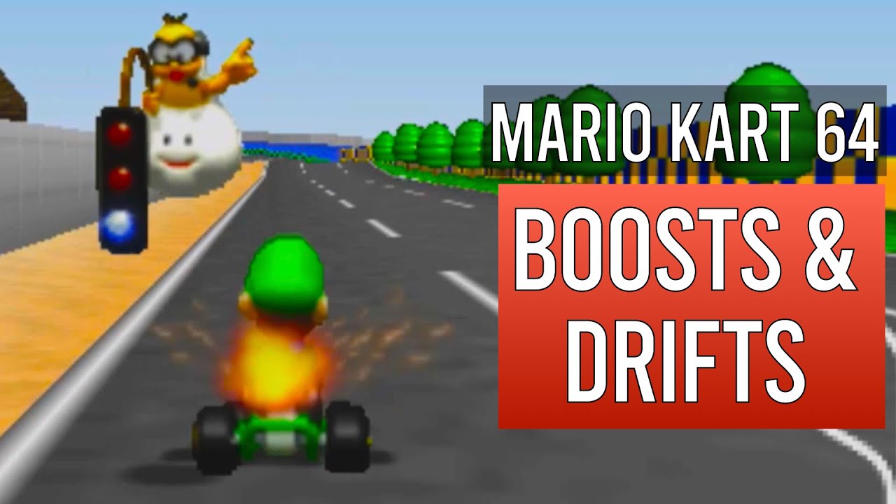 How to boost start and drift boost in Mario Kart 64