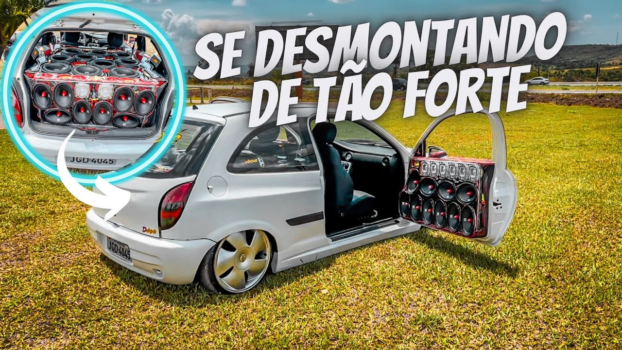 QUASE 40 FALANTES DENTRO DE UM CELTA ! CAIXA SEM OS DUTOS ? Kd ? 🫣🤦😱