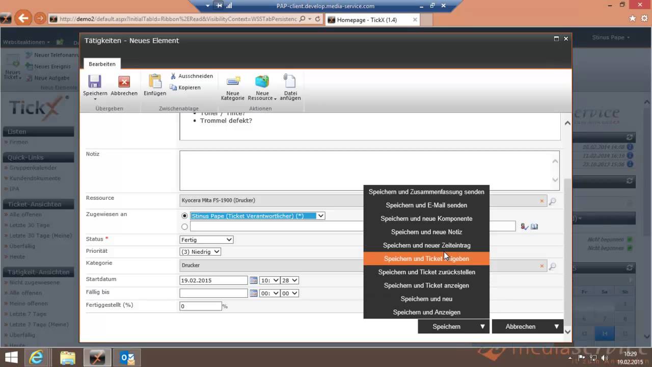 TickX für SharePoint – V1.4 (TickX Fluency)