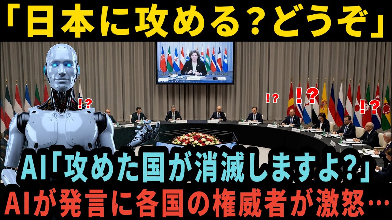 【海外の反応】AI「いいえ、日本を攻めれば国ごと消える」国際会議で世界で凍りついた理由とは&hellip;？
