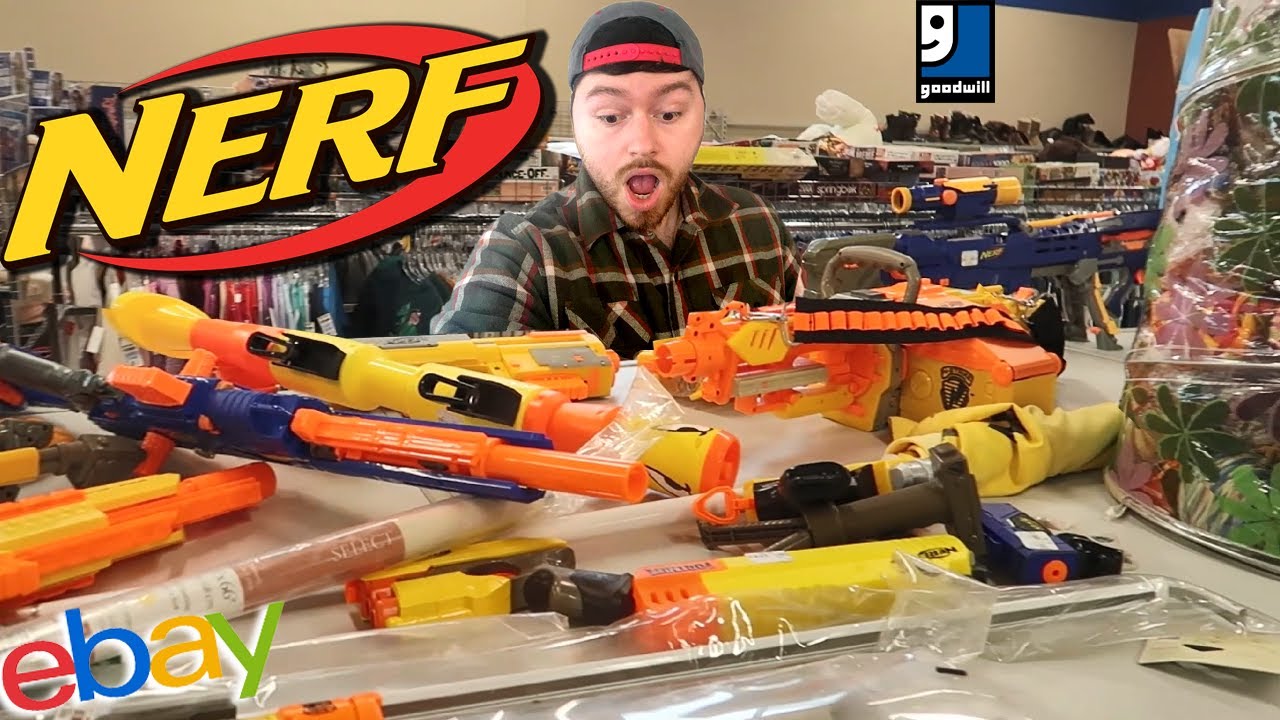 I Hit the NERF Jackpot at this Goodwill! Buying and Selling on Ebay and Amazon FBA