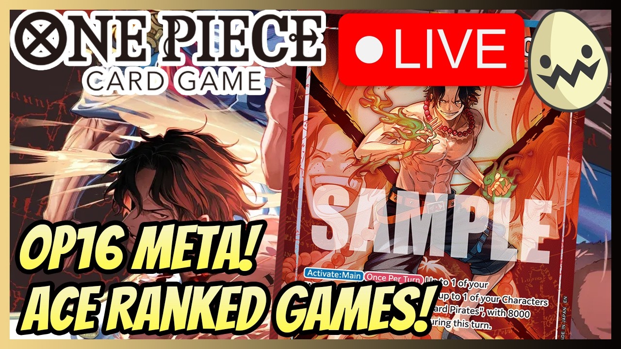 One Piece Card Game: OP16 Ace Ranked Games and Testing!