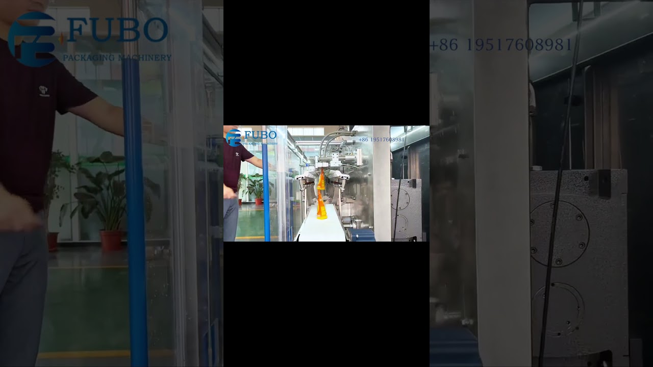 Juice pouch packaging machine | Pre - made liquid pouch feeding machine