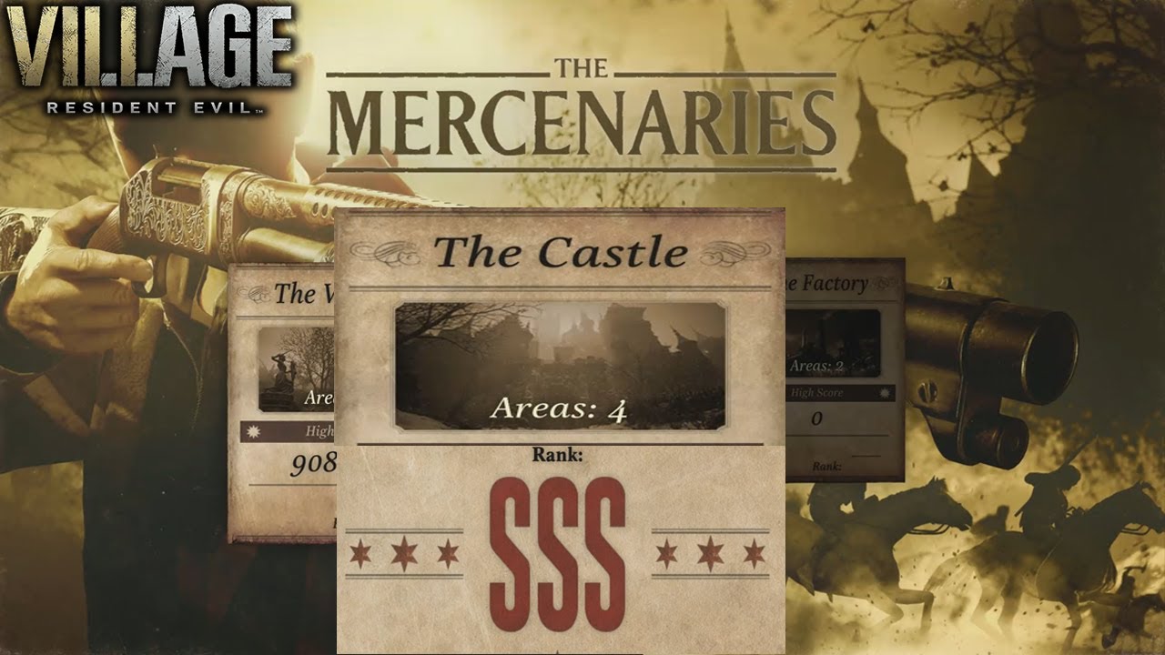 The Mercenaries Rank SSS The Castle - Resident Evil 8 Village