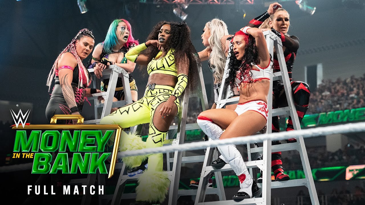 ПОЛНЫЙ МАТЧ: Женский турнир Money in the Bank 2021 года. Лестничный матч: Money in the Bank 2021