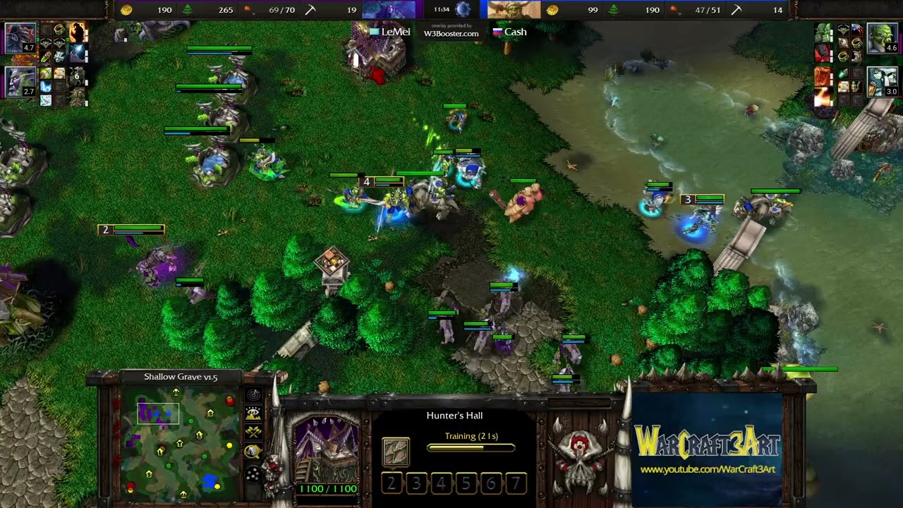 Cash(ORC) vs LeMei(NE) - Warcraft 3: Classic - RN8806