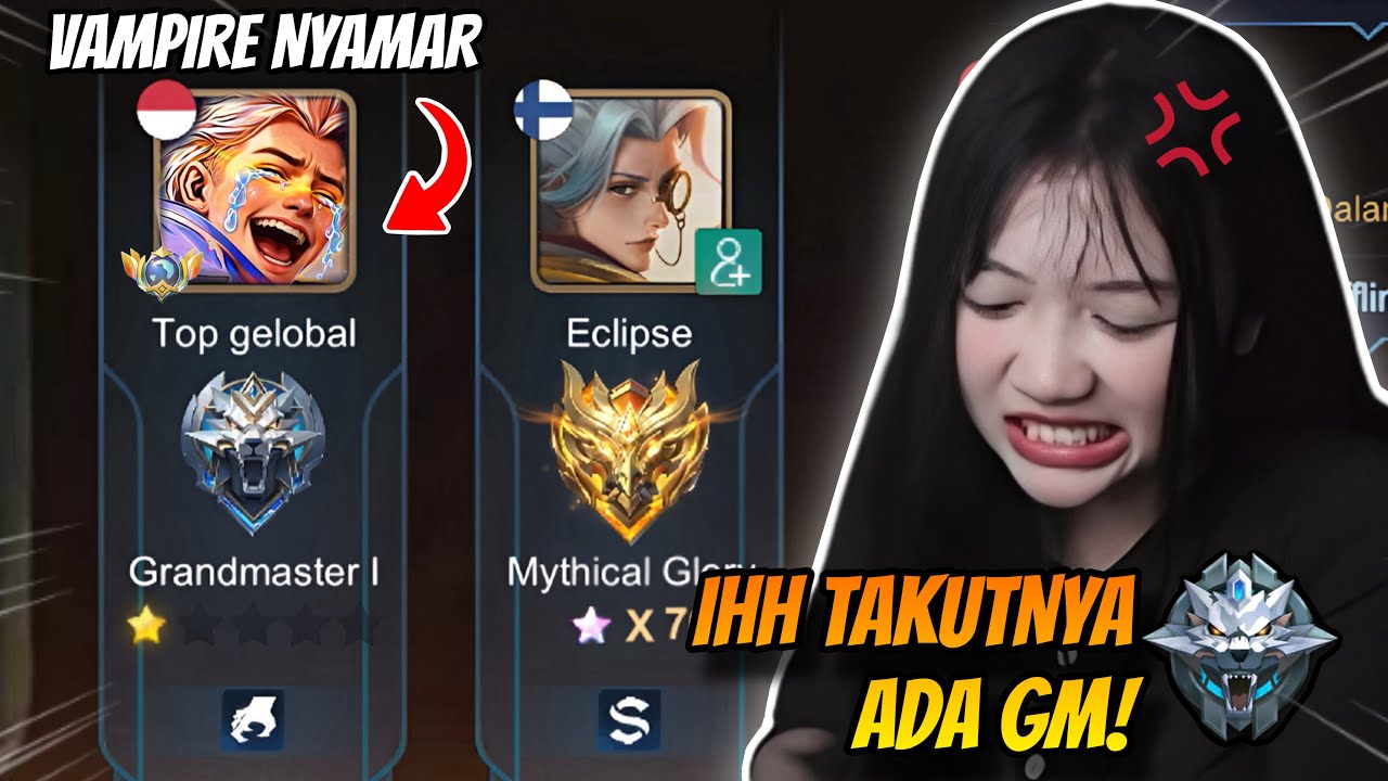 PRANK STREAMER CEWEK PAKAI AKUN KECIL! PANIK SETIM SAMA GM 🤣 | MLBB