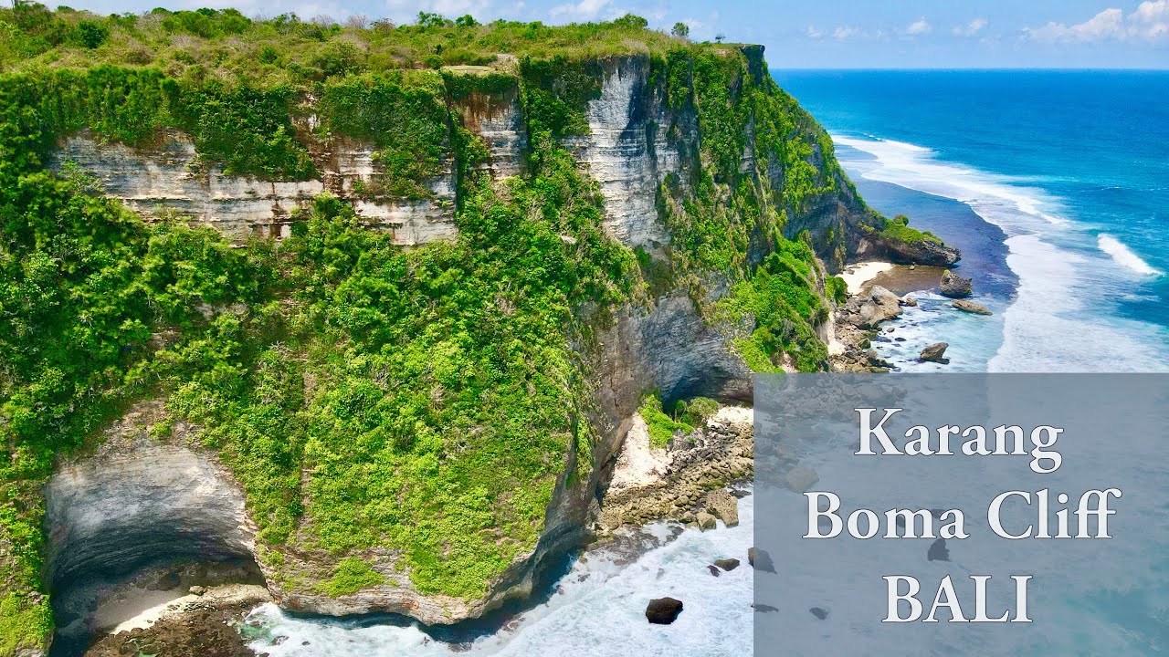 Karang Boma Cliff, Bali - Drone View (4K)