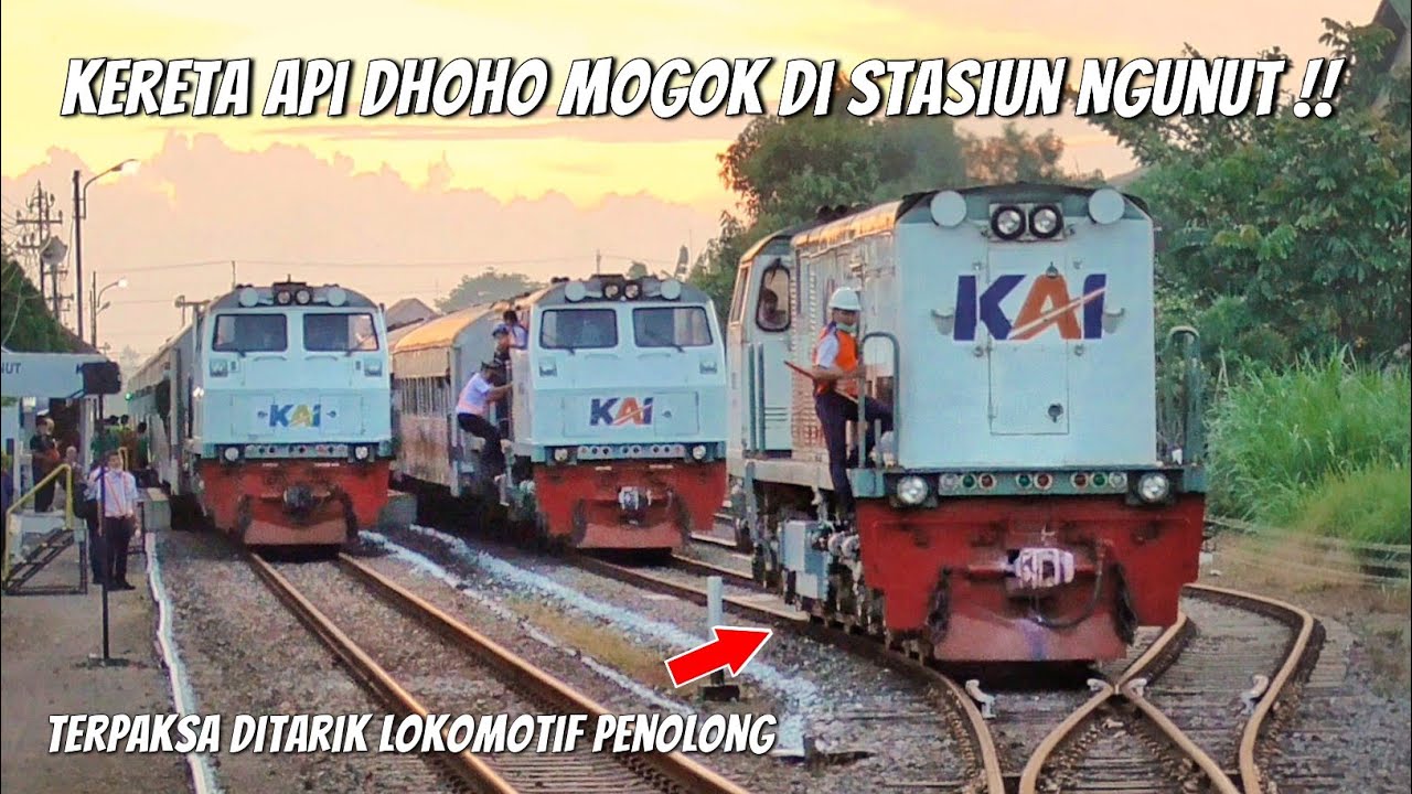 KA DHOHO MOGOK DI STASIUN NGUNUT | Jadwal Kacau, Semua Kereta Terpaksa Harus Berhenti Luar Biasa