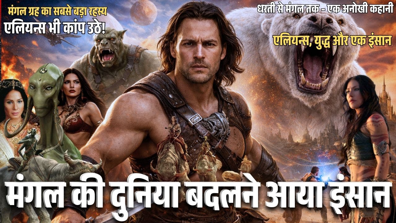 Ek aadmi jo achanak dusri duniya ka hero ban gaya! Mars🛸 John Carter(2012)Movie Explained in Hindi 