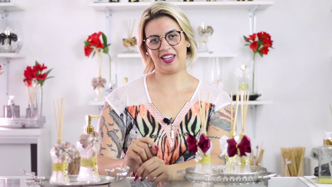 Como Decorar Vidros e Garrafas para Aromatizantes