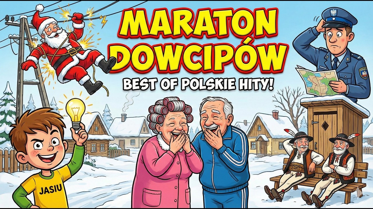 MARATON POLSKICH DOWCIPÓW Polski humor oczami AI — wizualizacja kultowych kawałów