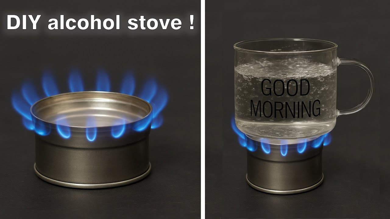 How To Make The Ultimate $1 Alcohol Stove - No Power Tools Needed!