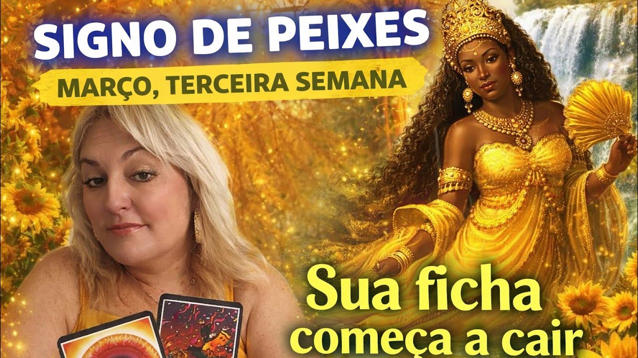 ✨️Peixes ♓️ ✨️ Março 🌟 Sua ficha começa a cair💫 Virando as costas🔥 #peixestarot 