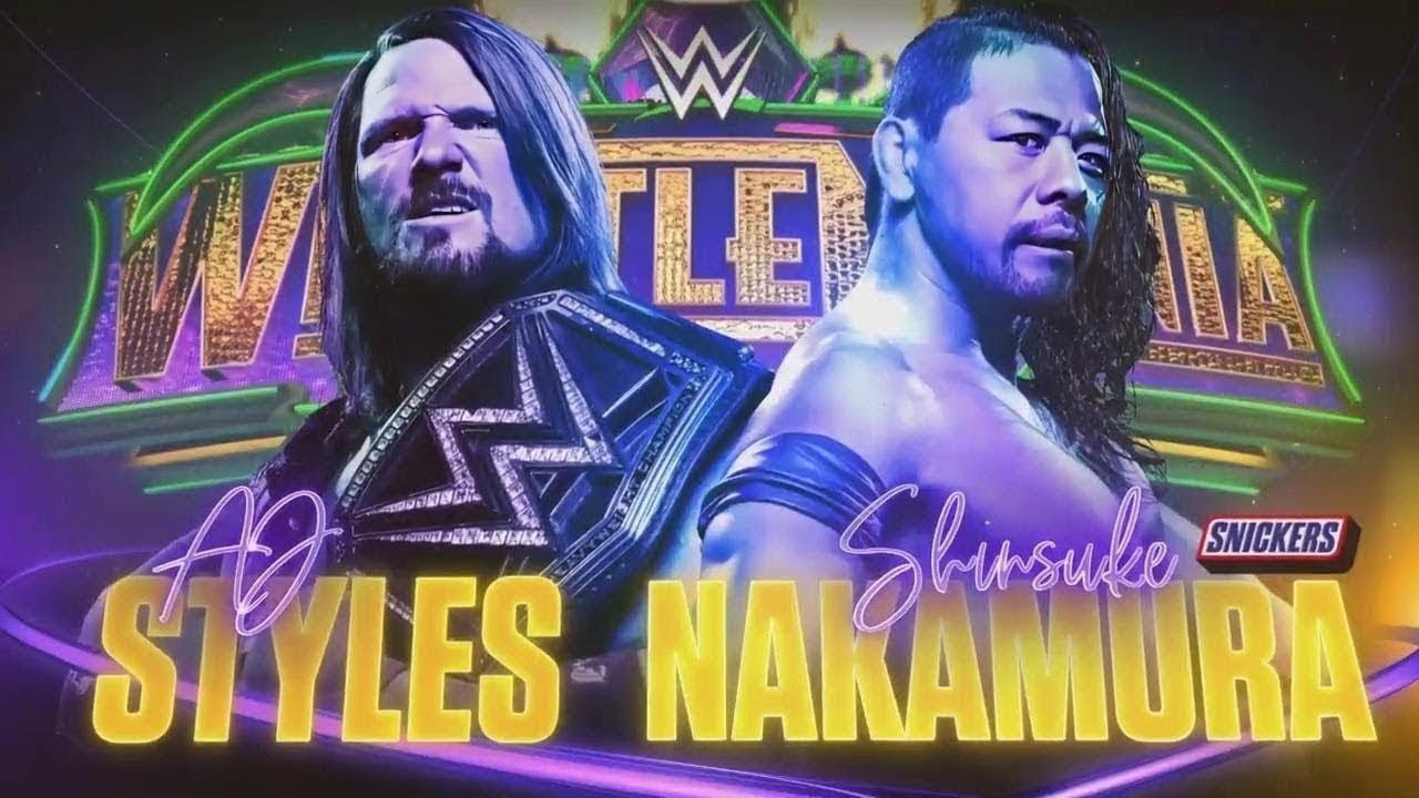 AJ Styles vs. Shinsuke Nakamura — WWE Title Match: WrestleMania 34 WWE 2K25 PS5