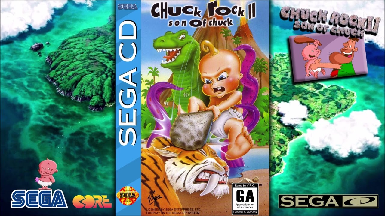 Chuck Rock II: Son Of Chuck -07- Lively Lava, Spooky Cave (SEGA CD)💿- OST