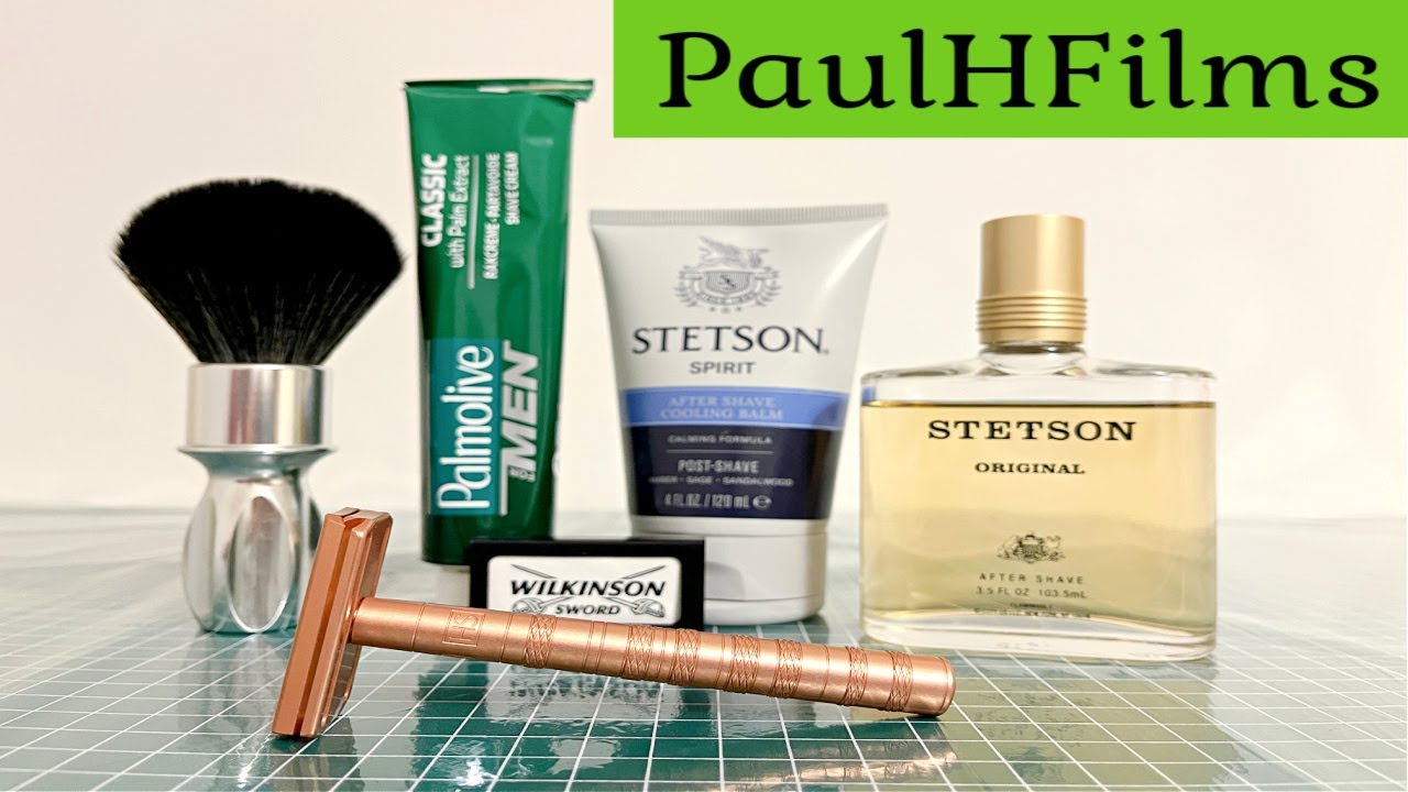 Бритва Henson AL13 DE | Крем для бритья Palmolive с лосьоном после бритья Stetson Classic и бальз...