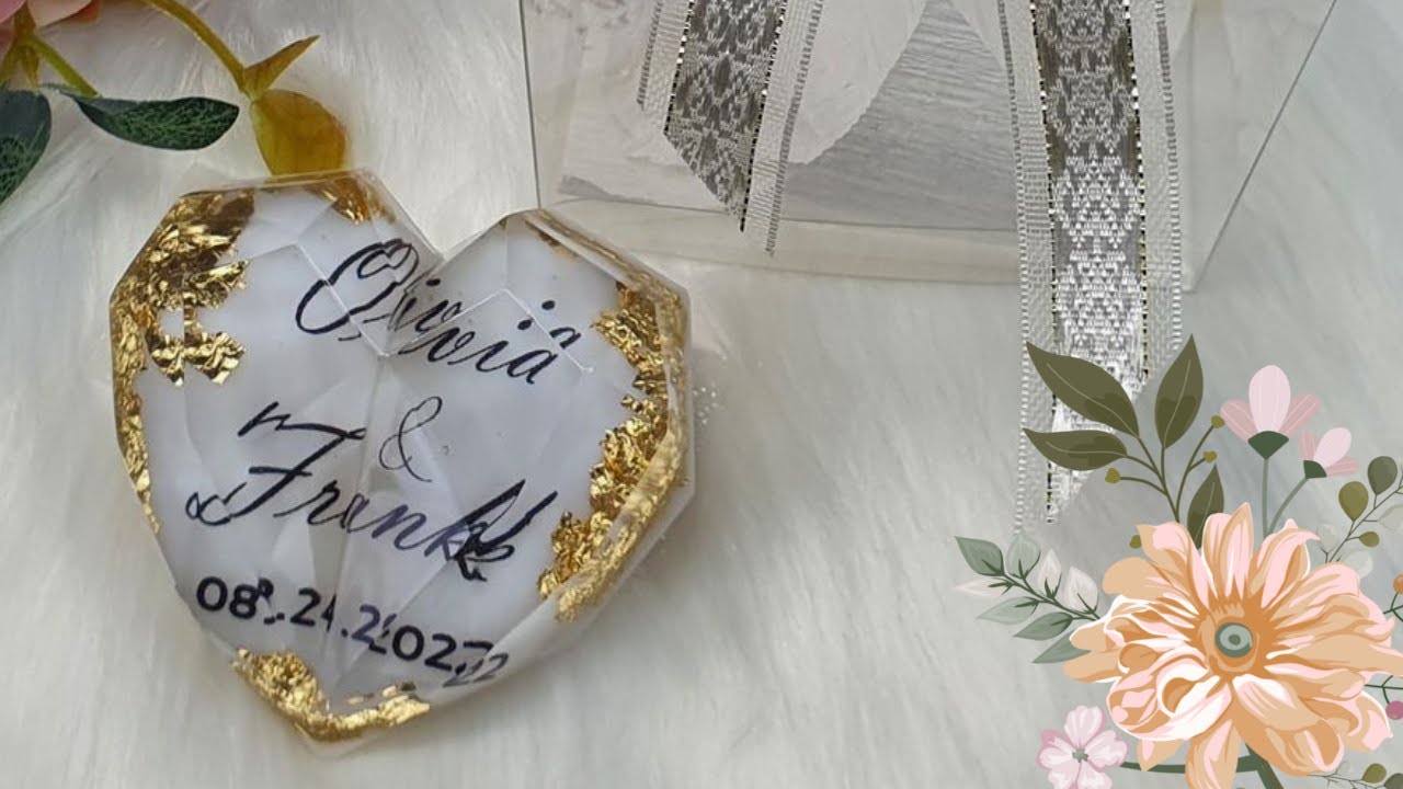 #12 RECORDATORIOS DE BODAS RESINA