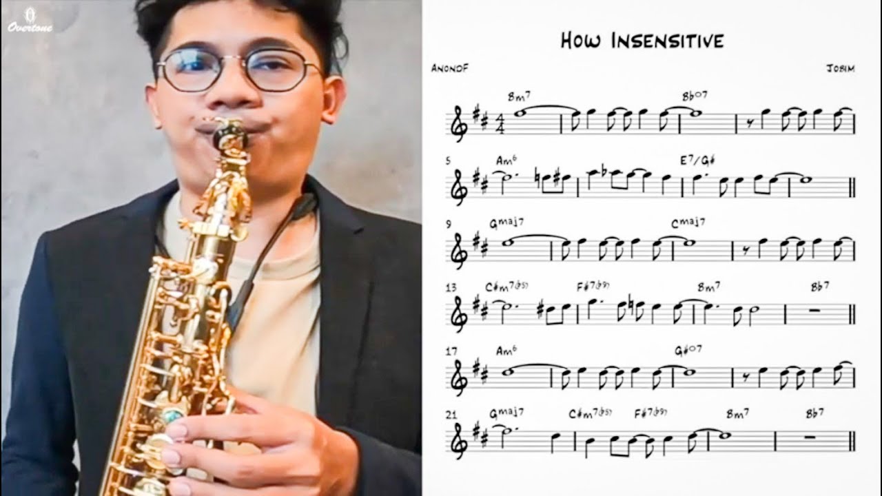 How Insensitive (easy solo) for saxophone