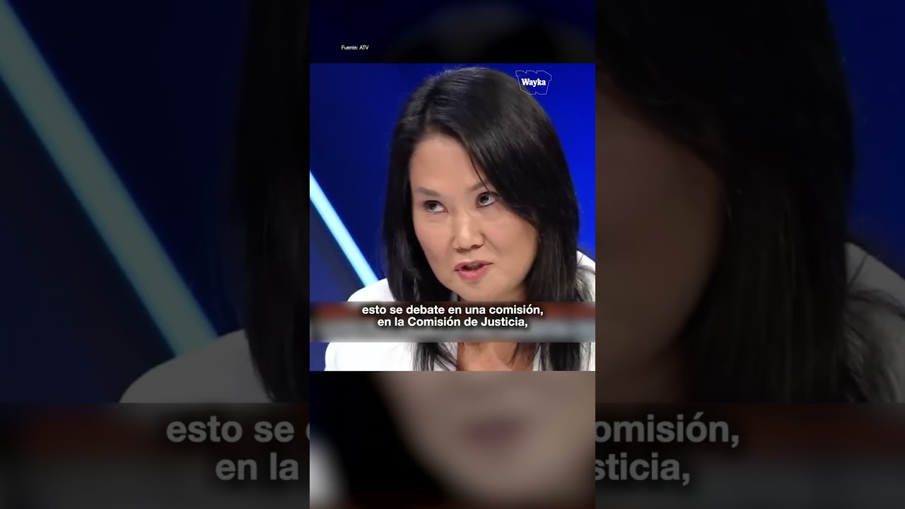 Keiko Fujimori dice que 'leyes pro crimen' son 'narrativa caviar'