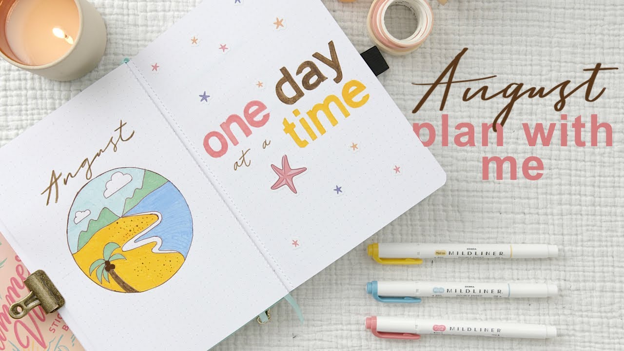 August Bullet Journal Setup 2022 | Plan with Me | My Sister's Bullet Journal Setup