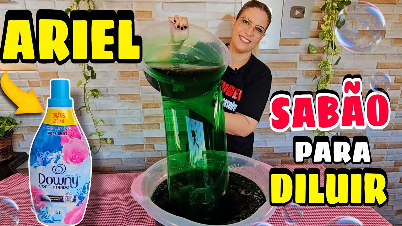ARIEL COM DOWNY PARA DILUIR COM 1 LITRO DE ÓLEO! 🔥NÃO AGUENTEI E DESABAFEI😔