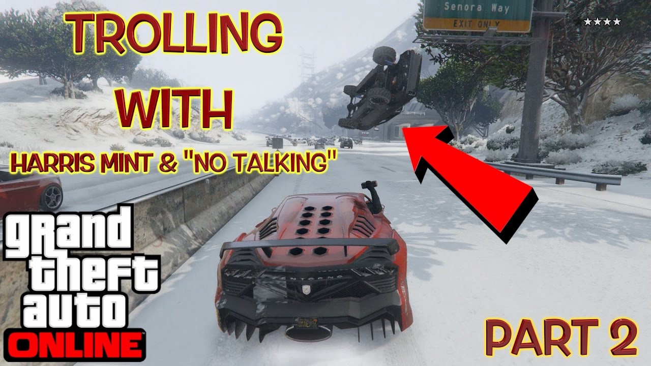 TROLLING ON GTA 5 ONLINE WITH OFFICER HARRIS MINT & 