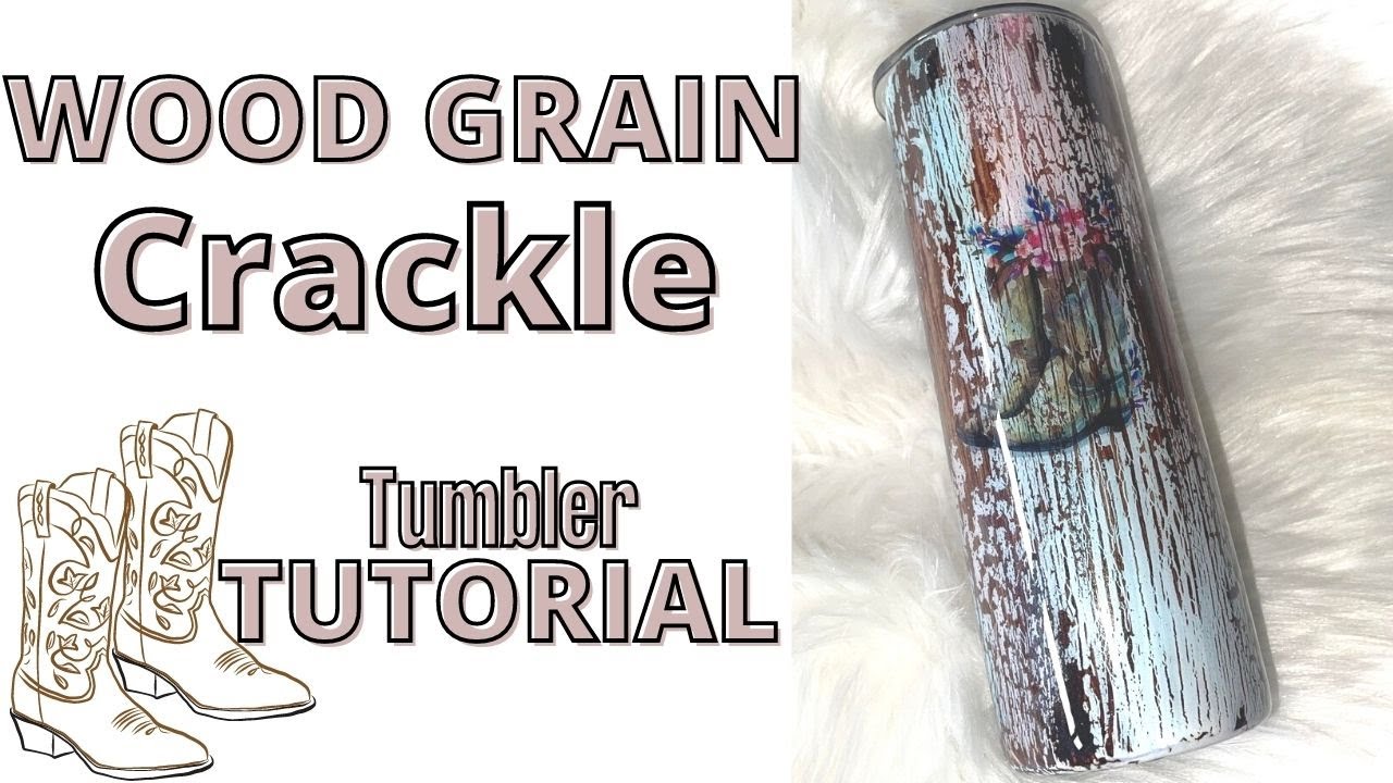 Wood Grain | Crackle | Water HACK | NO Acetone Tumbler Tutorial